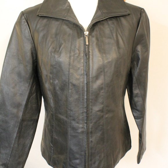 East 5th Genuine Leather Zipper Jacket - Picture 2 of 5